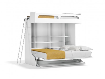 Bunk Beds Space Saving Kids Furniture, Full Double Bunk Bed With Desk