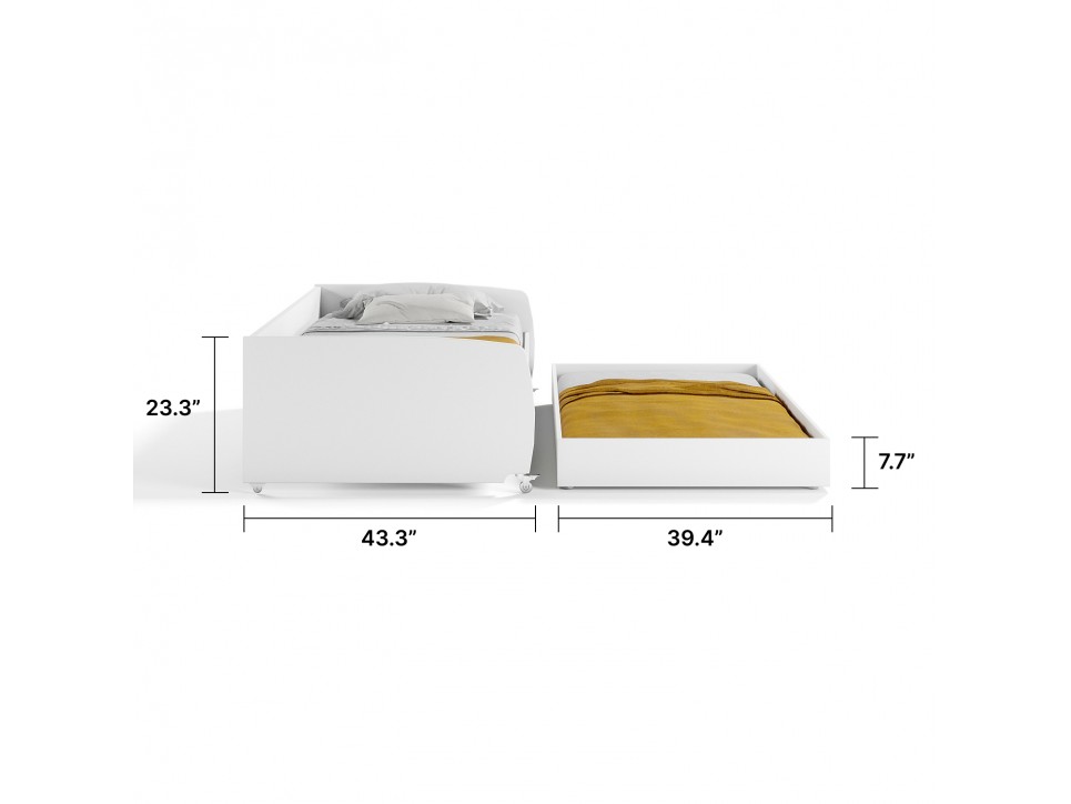 Twin XL Sofa Bed with Trundle