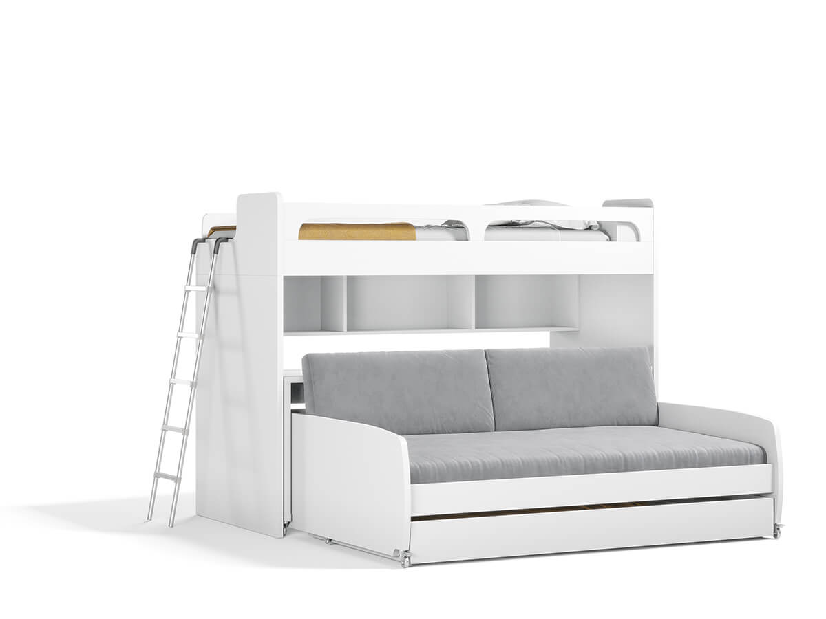 Twin Bunk Bed Over Full Xl Sofa, Full Over Full Bunk Bed With Desk
