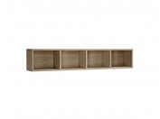 Open Horizontal Queen Bookshelf