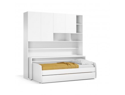 Eco Compact Full/Full XL Sofa Bed and Cabinet System