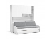 Eco Compact Full/Full XL Sofa Bed and Cabinet System