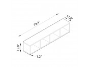 Open Horizontal Bookshelf