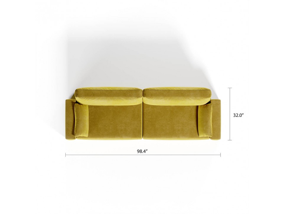 Royal Horizontal Queen 2 Seat Storage Sofa