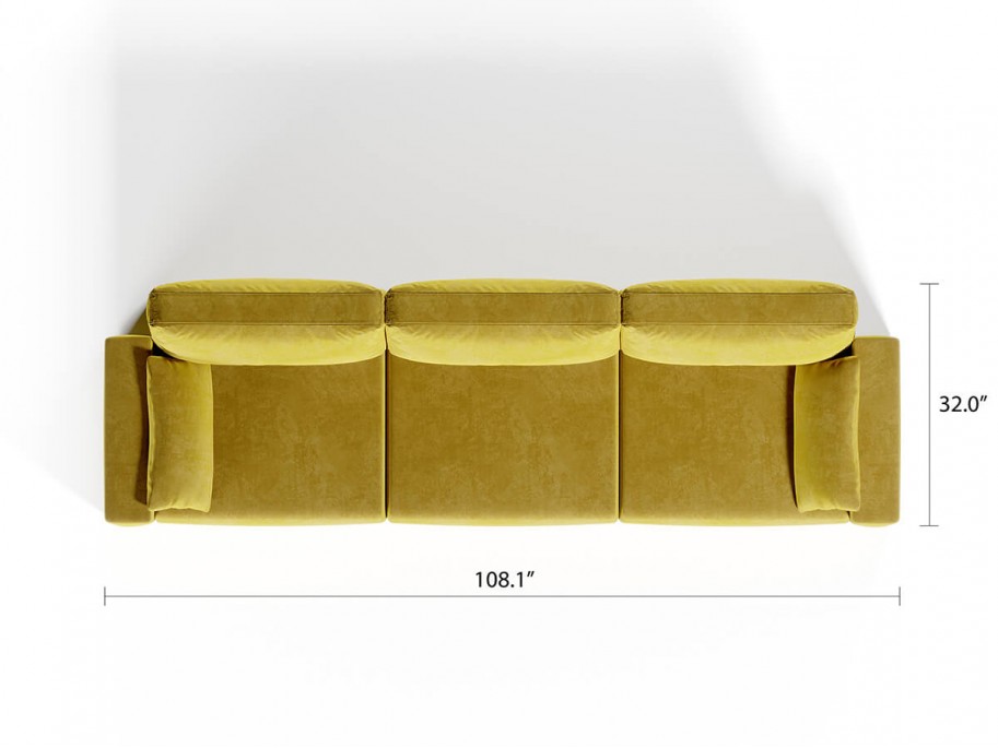 Royal Vertical Queen 3 Seat Sofa