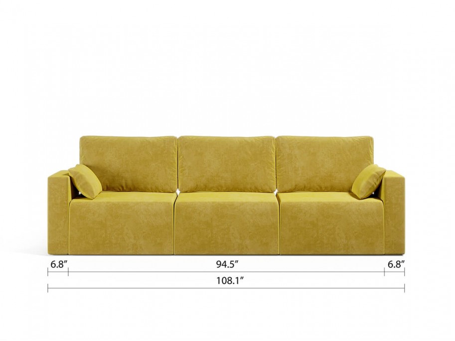 Royal Vertical Queen 3 Seat Storage Sofa