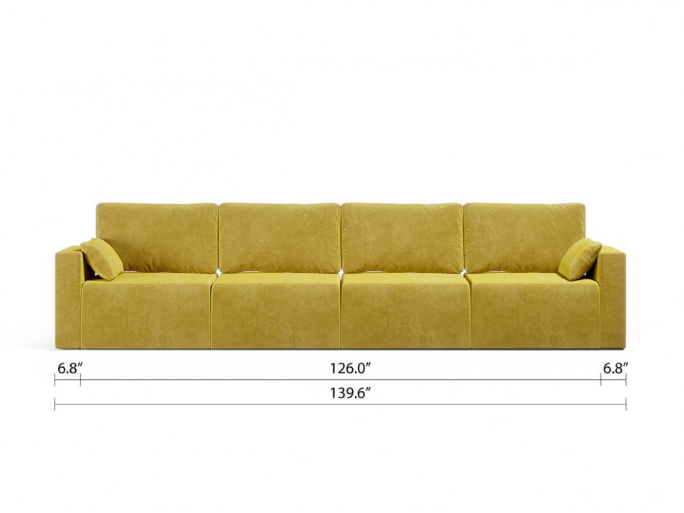 Royal Vertical Queen 4 Seat Sofa
