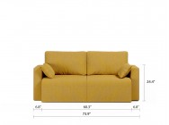 Royal Vertical Queen 2 Seat Storage Sofa
