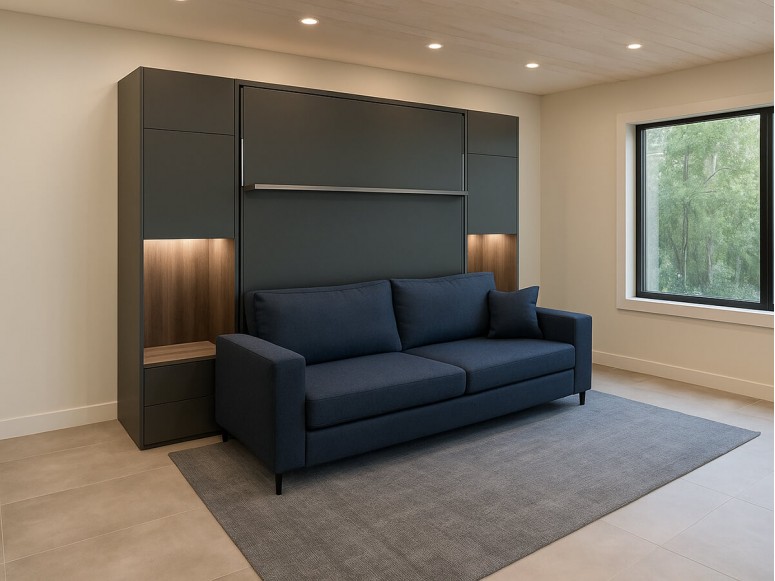 Miami-inspired design showcasing the Royal King Murphy Bed.