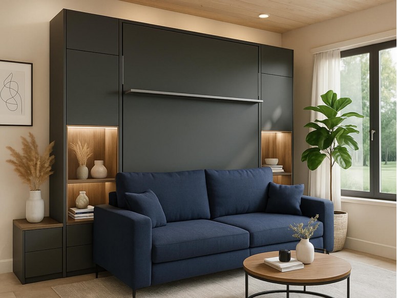 Ft. Lauderdale-styled bedroom with the Royal King Murphy Bed.