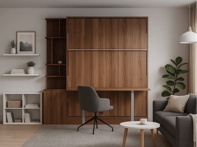 Boston-inspired detail shot of the Royal Queen Murphy bed.