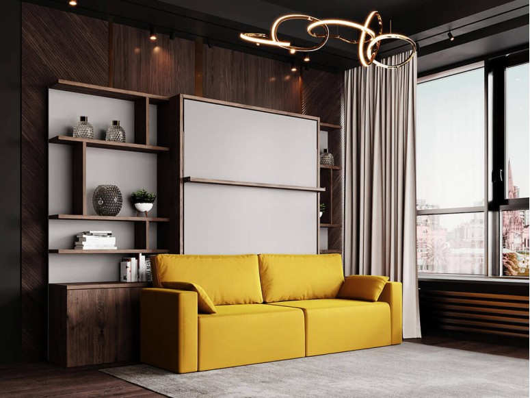 Miami-inspired design showcasing the Royal Queen Murphy bed.