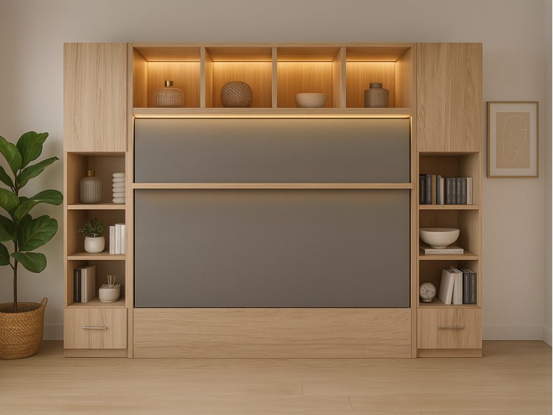 San Francisco-inspired room with the Royal Horizontal Queen Wall Bed.