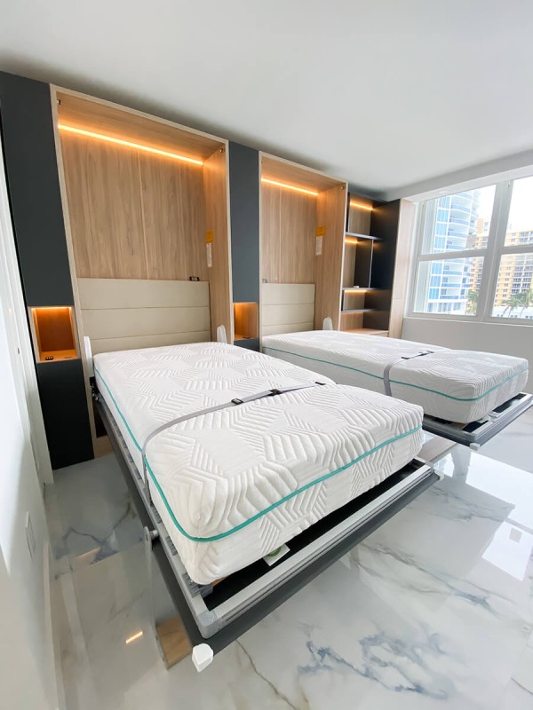 ROYAL Full Wall Bed with Bookcase 3