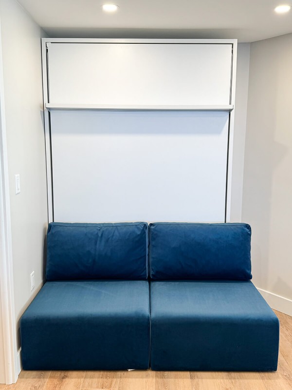Royal Full / Full XL Wall Bed with Sectional Sofa
