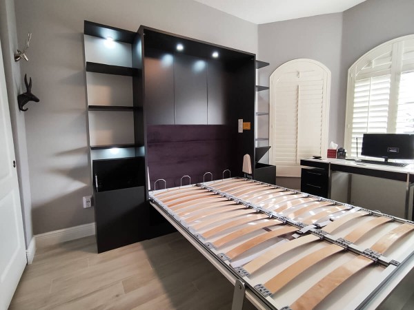 ROYAL Queen Wall Bed with Bookcase Set 118