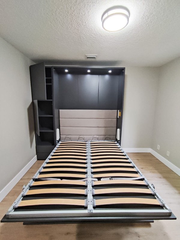 ROYAL Queen Wall Bed with Bookcase Set 123