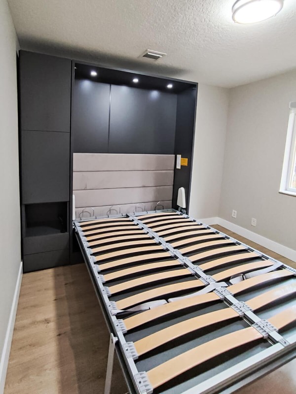 ROYAL Queen Wall Bed with Bookcase Set 124