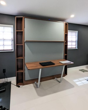 C - ROYAL Queen Wall Bed with Desk