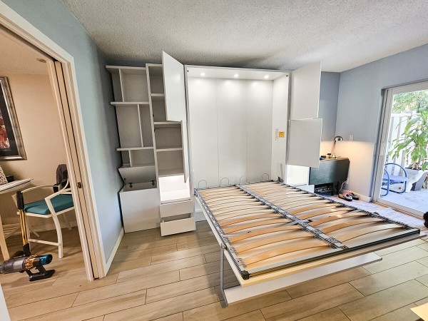 ROYAL Queen Wall Bed with Bookcase Set 135