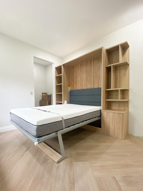 ROYAL Queen Wall Bed with Bookcase Set 149