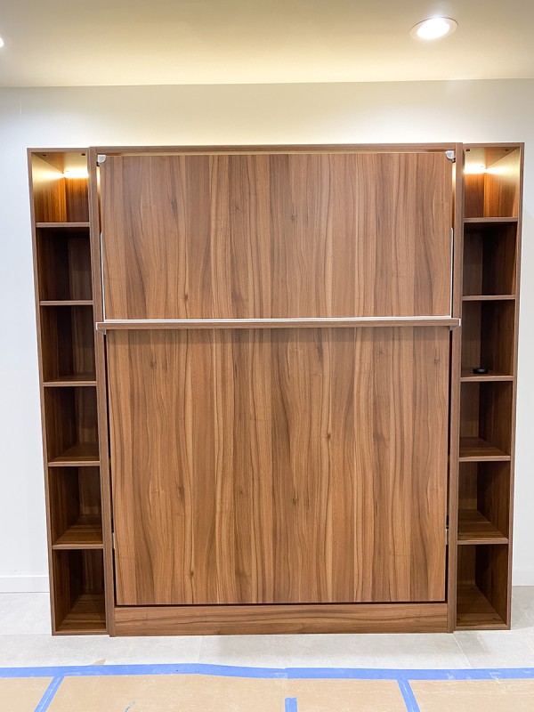 ROYAL Queen Wall Bed with Bookcase Set 167