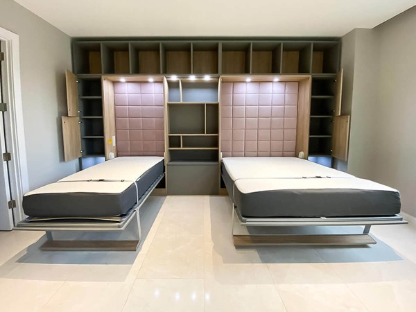 ROYAL Queen Wall Bed with Bookcase Set 86