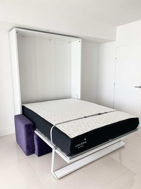 ROYAL Queen Wall Bed with Sectional Sofa 2