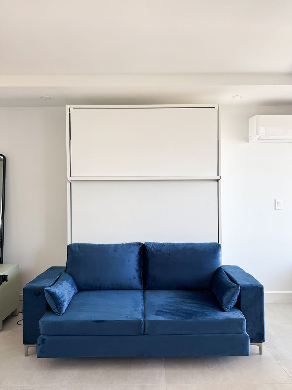 ROYAL Queen Wall Bed with Sectional Sofa