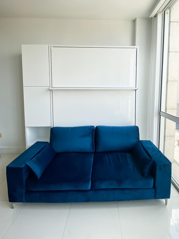 ROYAL Queen Wall Bed with Sectional Sofa Wardrobe and Bookcase Set 20