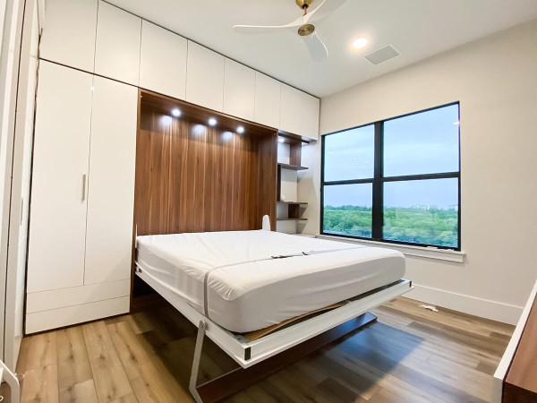 ROYAL Queen Wall Bed with Sectional Sofa and Bookcase Set 295