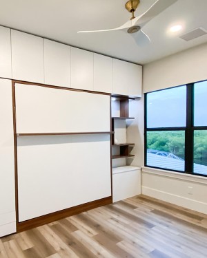 C - ROYAL King Wall Bed with Sectional Sofa and Bookcase Set