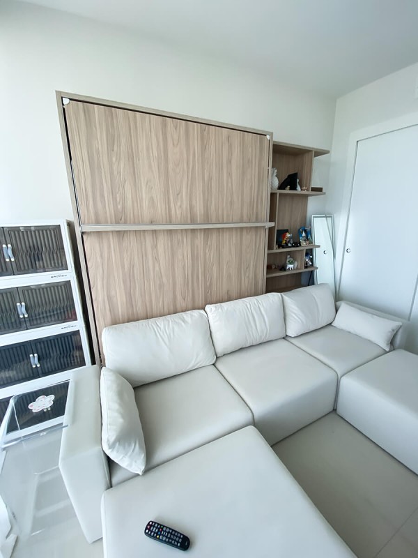 ROYAL Queen Wall Bed with Sectional Sofa and Bookcase Set 386