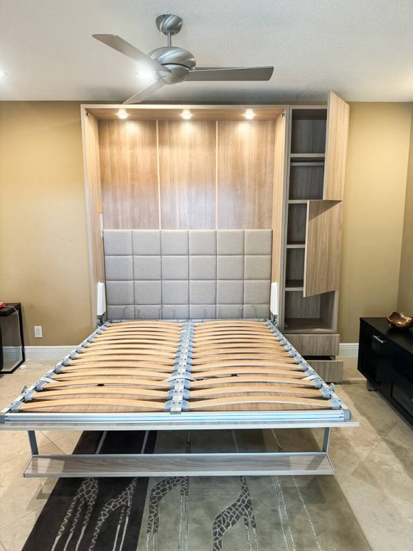 ROYAL Queen Wall Bed with Wardrobes 58