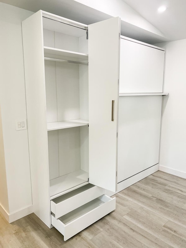 ROYAL Queen Wall Bed with Wardrobes 64