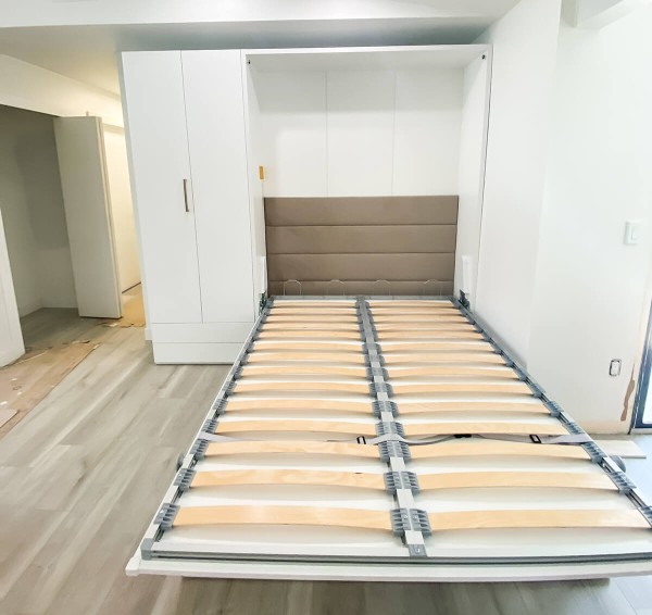 ROYAL Queen Wall Bed with Wardrobes 67