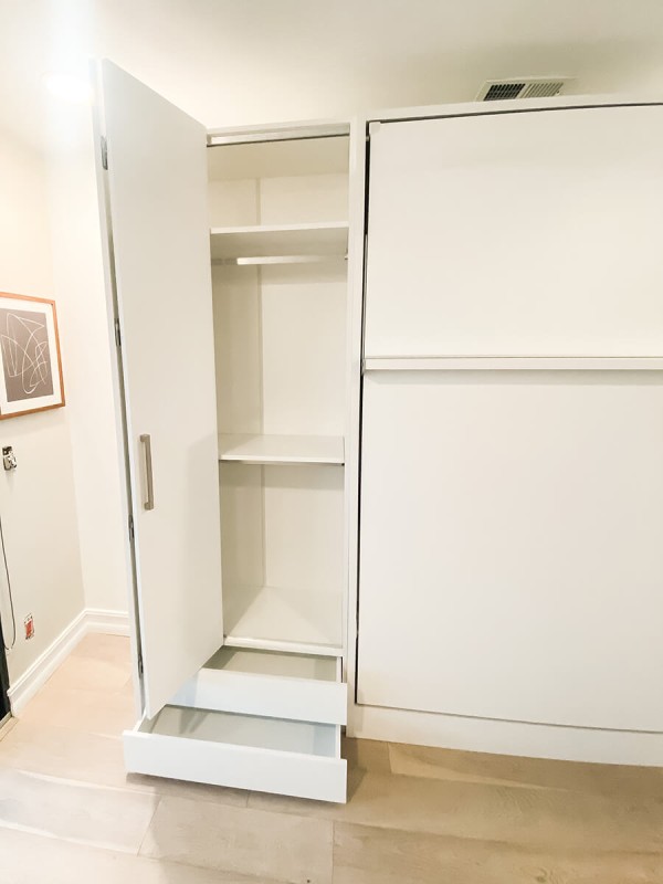 ROYAL Queen Wall Bed with Wardrobes 71