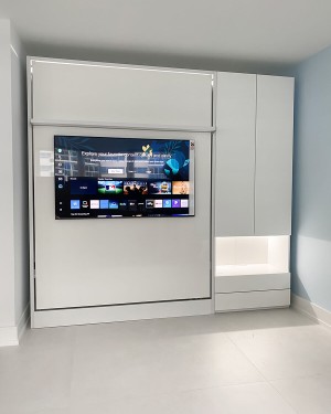 C - ROYAL Queen Wall Bed with Wardrobe