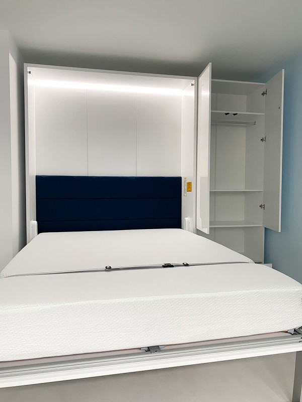 ROYAL Queen Wall Bed with Wardrobes 74