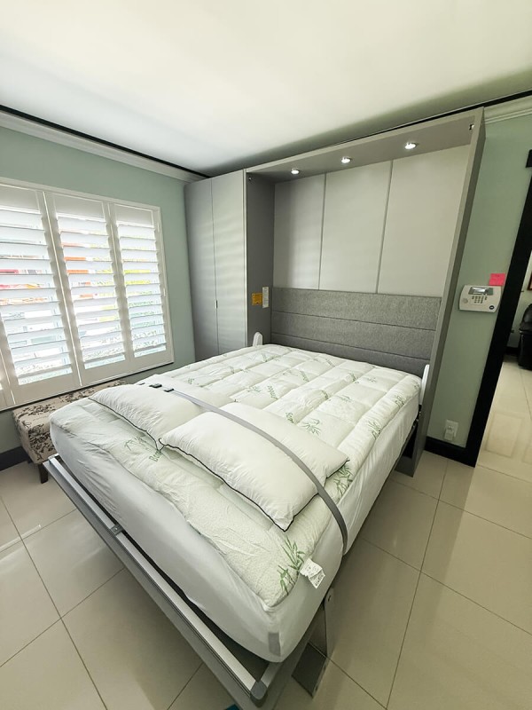 ROYAL Queen Wall Bed with Wardrobes 89