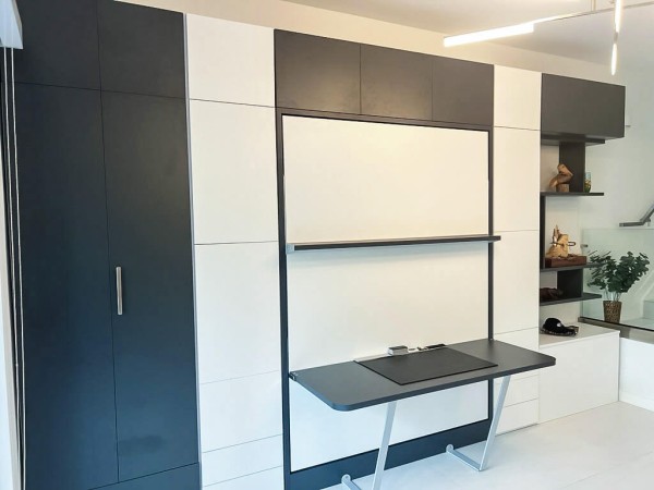 ROYAL Queen Wall Bed with Wardrobes 9