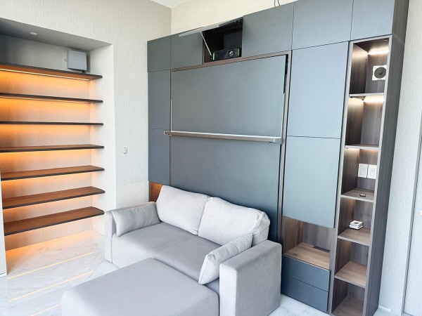 ROYAL Queen Wall Bed with Wardrobes and Bookcase Set 14