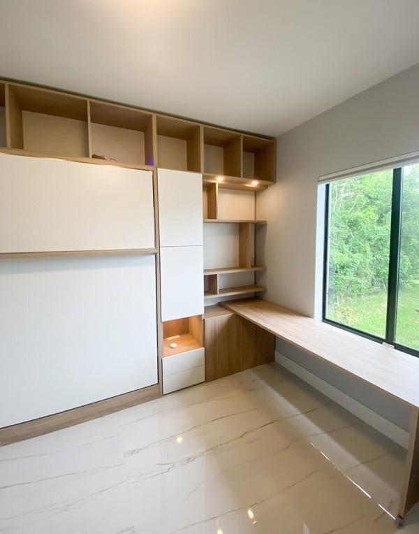 ROYAL Queen Wall Bed with Wardrobes and Bookcase Set 28