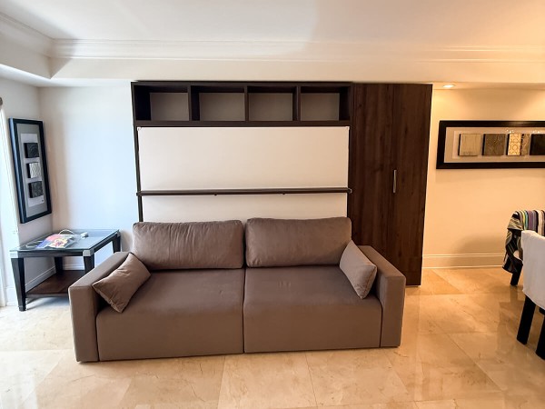 Royal Horizontal Queen Wall Bed with Bookcases 11