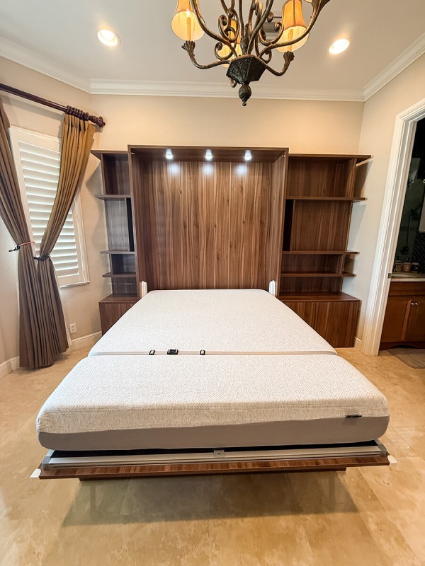 Royal Queen Wall Bed With Desk 103