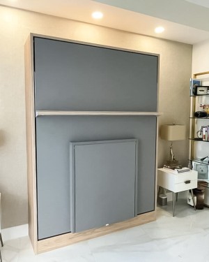 C - Royal Queen Wall Bed With Desk