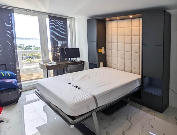 Royal Queen Wall Bed With Desk 31