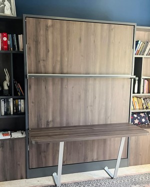 C - Royal Queen Wall Bed With Desk