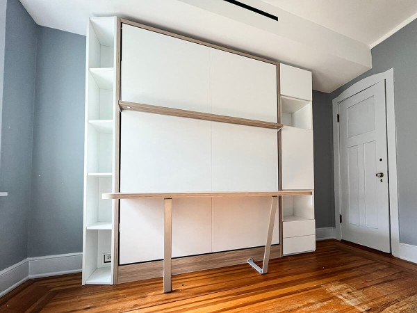 Royal Queen Wall Bed With Desk 56