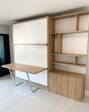 C - Royal Queen Wall Bed With Desk